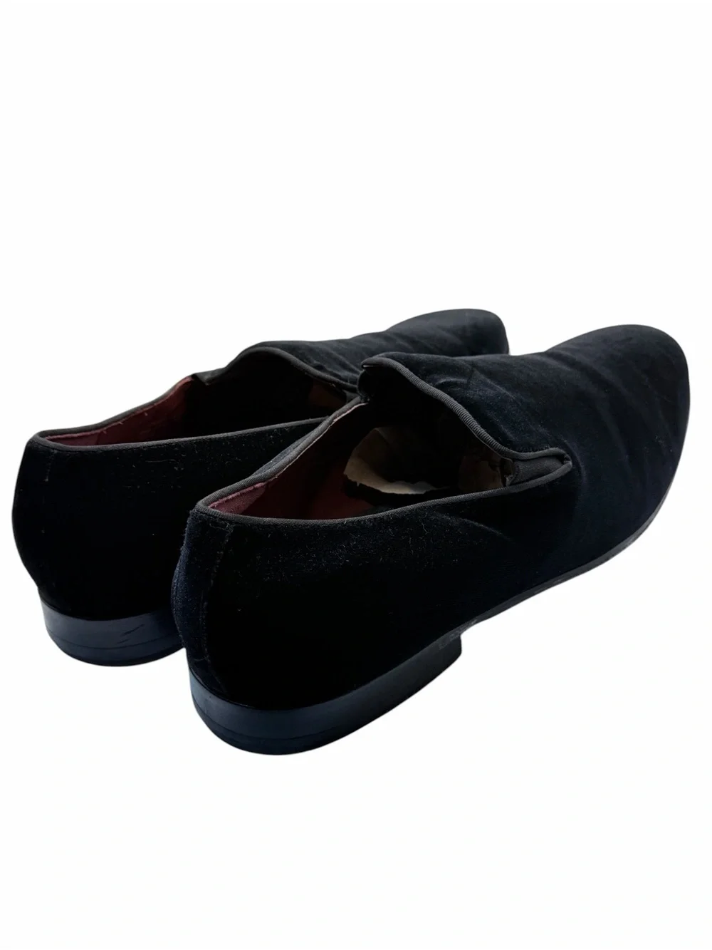Peter Huber Black Velvet Slip-On Loafers Men’s Size 13 Formal Dress Shoes